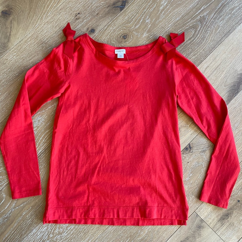 CrewCuts red long sleeve size 12.